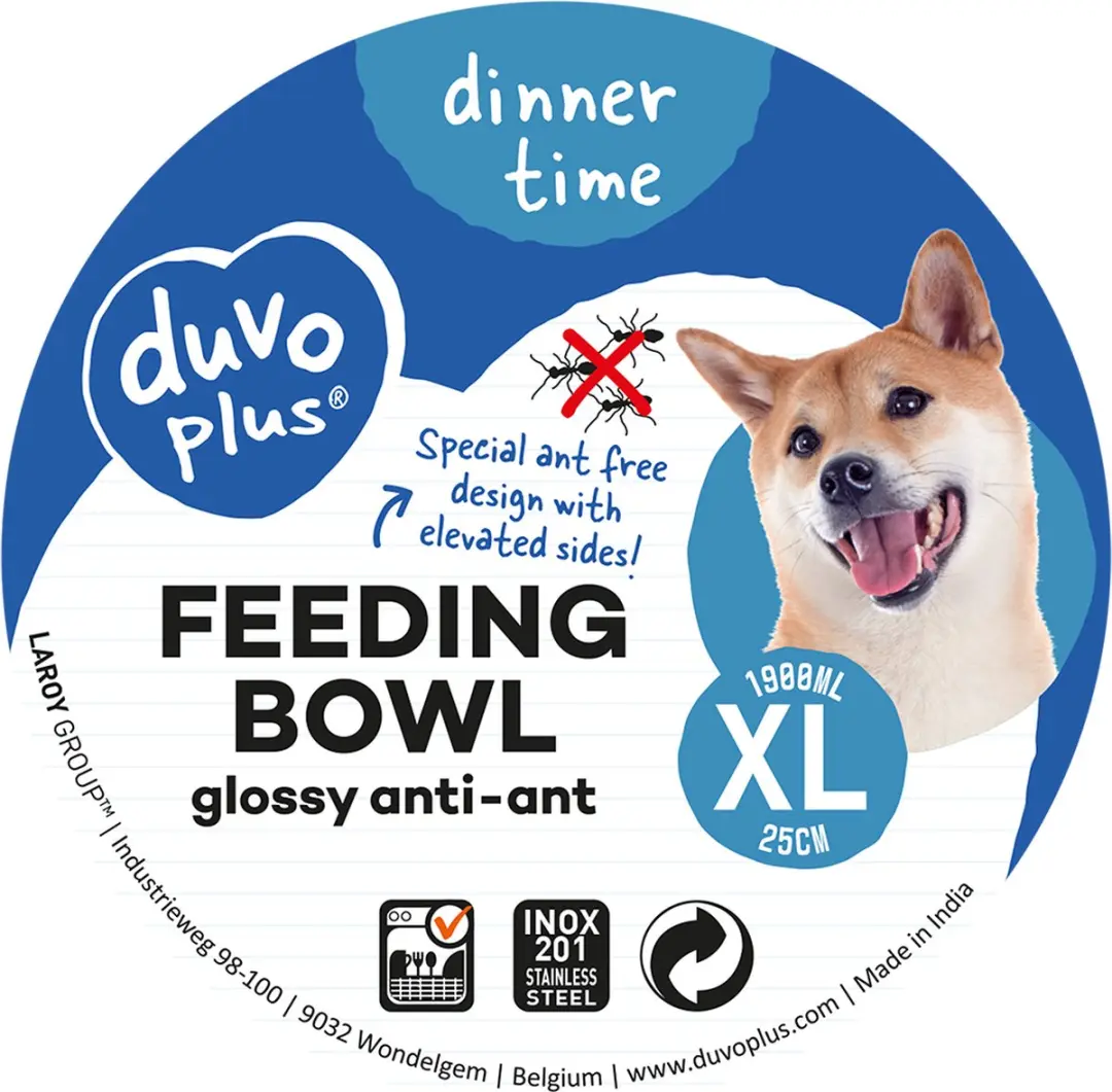 DuvoPlus Drinkbak Hond Eetkom Anti-mier 1900ml