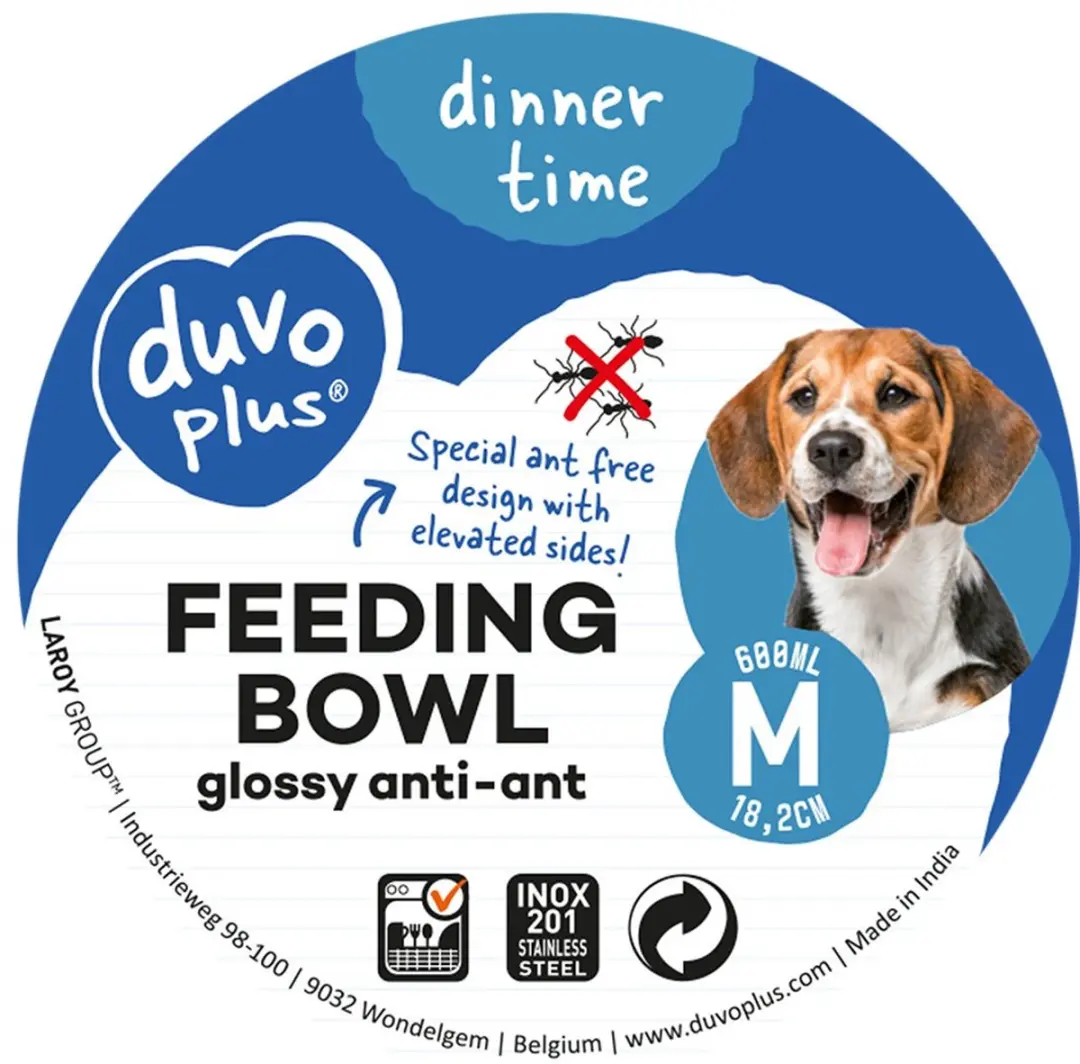 DuvoPlus Drinkbak Hond Eetkom Anti-mier 1900ml - 25cm