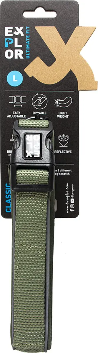 Duvo Duvoplus Halsband Ultimate Fit Comfy L - 45-51cm Undercover Green