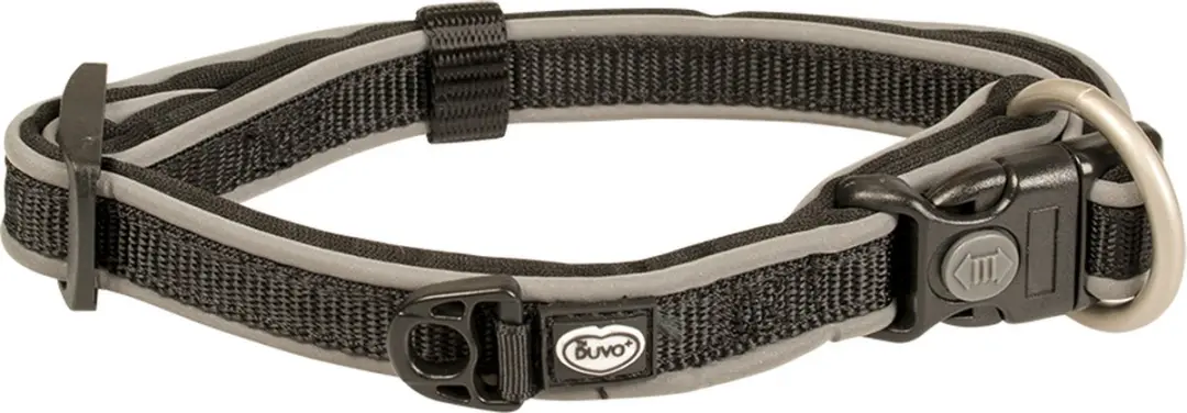 Duvo+ West Halsband Nylon Zwart M 30-45cm
