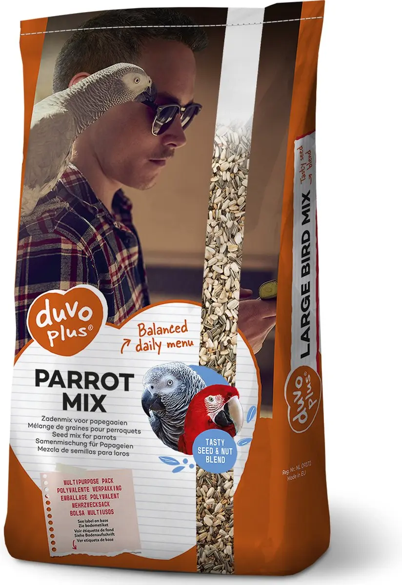Duvo Plus Papegaai Mix Kweek Binnenvogelvoer 15kg