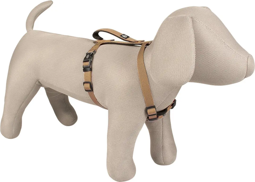Duvo Explor North Harnas Nylon Hondentuigje S - 30-40cm Taupe