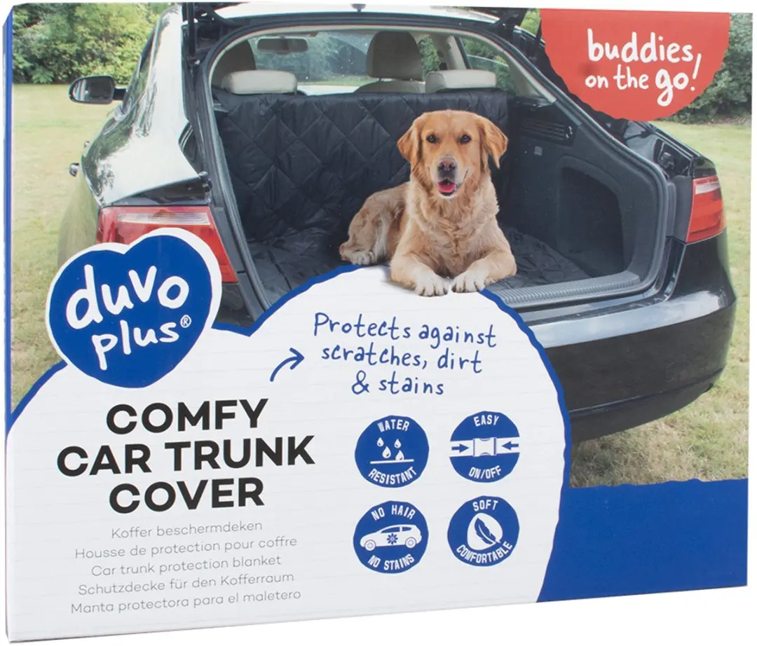 Duvo Dierendeken Comfy Koffer Beschermdeken 147x120cm - Zwart