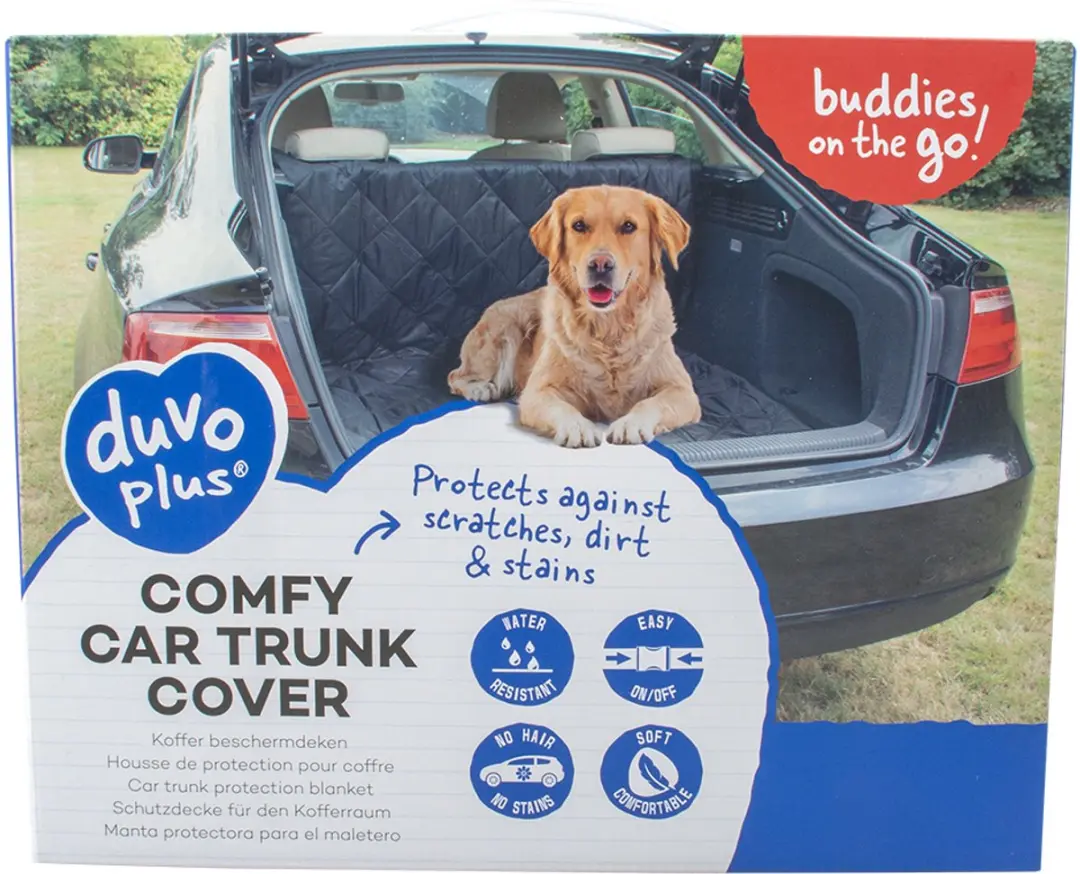 Duvo Dierendeken Comfy Koffer Beschermdeken 147x120cm - Zwart