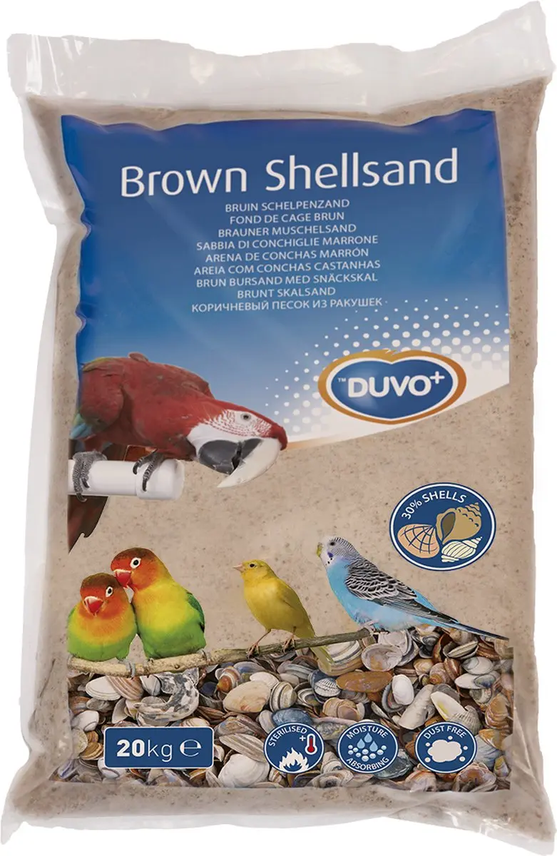 DuvoPlus Bodembedekking Vogel Schelpenzand 20kg