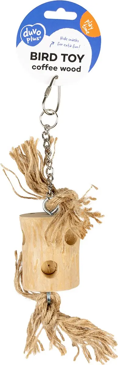 Duvo Vogelspeeltje Koffiehout S 24cm