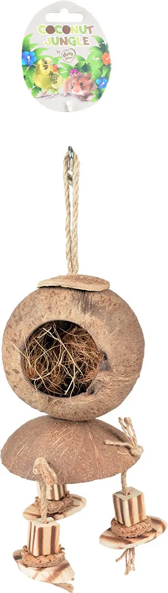 DuvoPlus Coconut Jungle Hok 34x12x12cm - Bruin