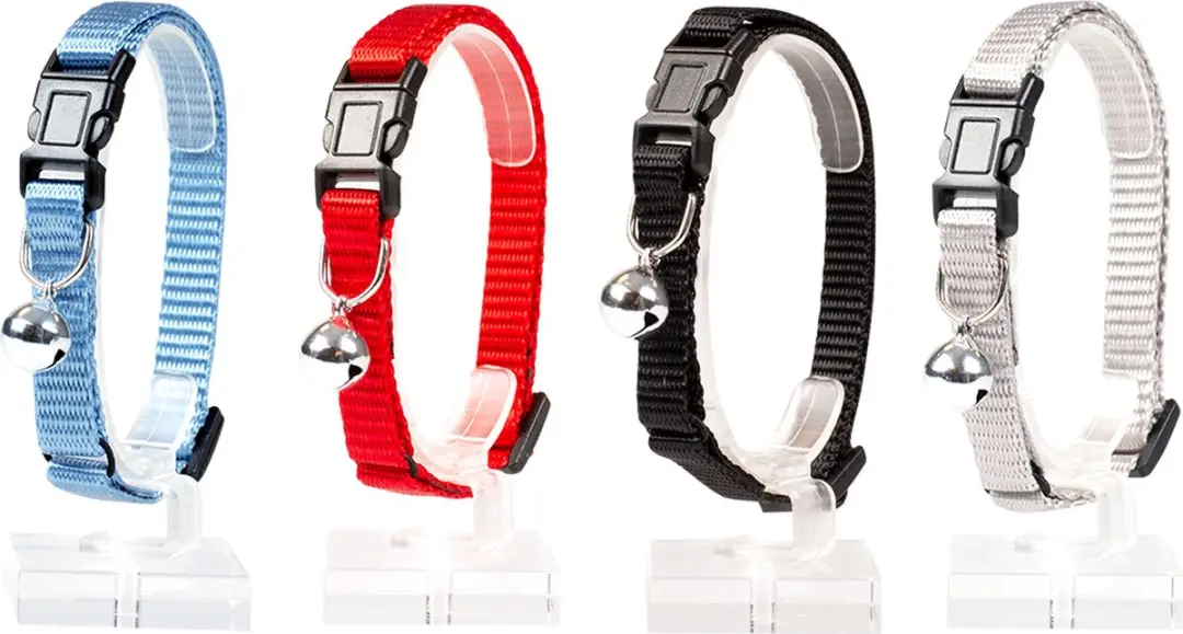 DuvoPlus Aandrukroller Kattenhalsband Uni 20-30cm - 10mm - Gemengde Kleuren