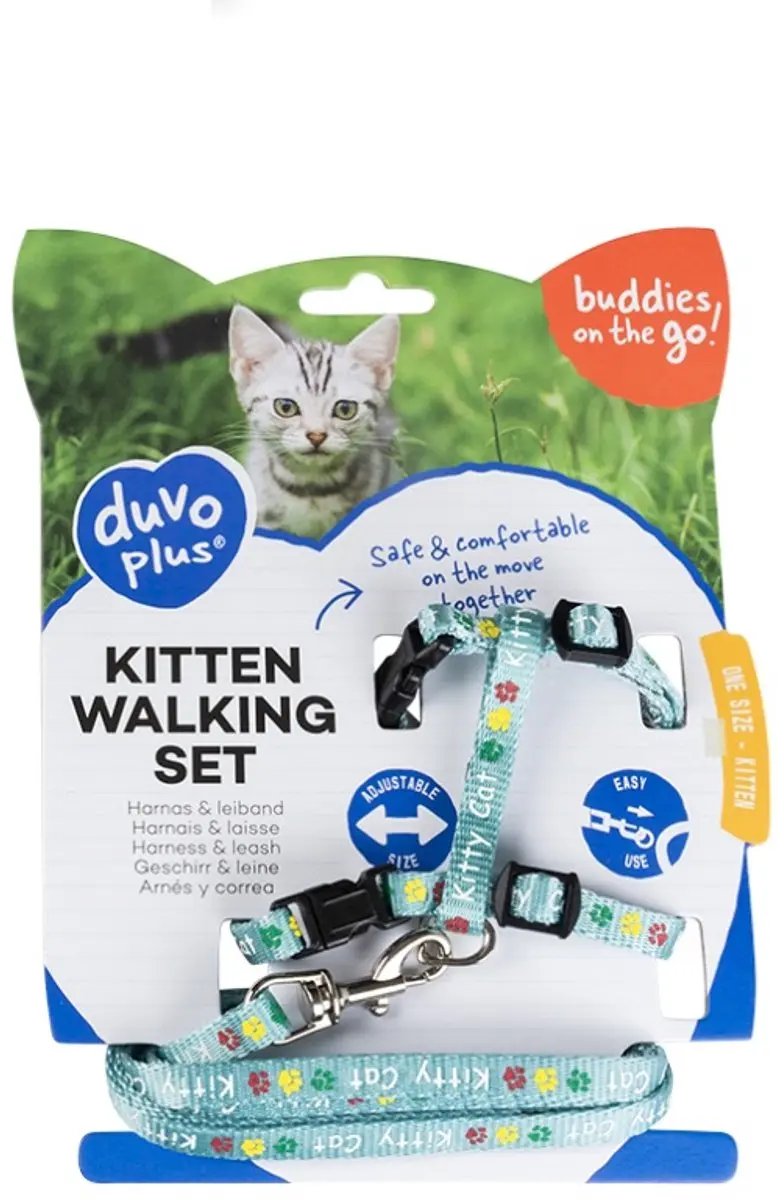 DuvoPlus Uitlaatriem Kitty Cat 15-25cm