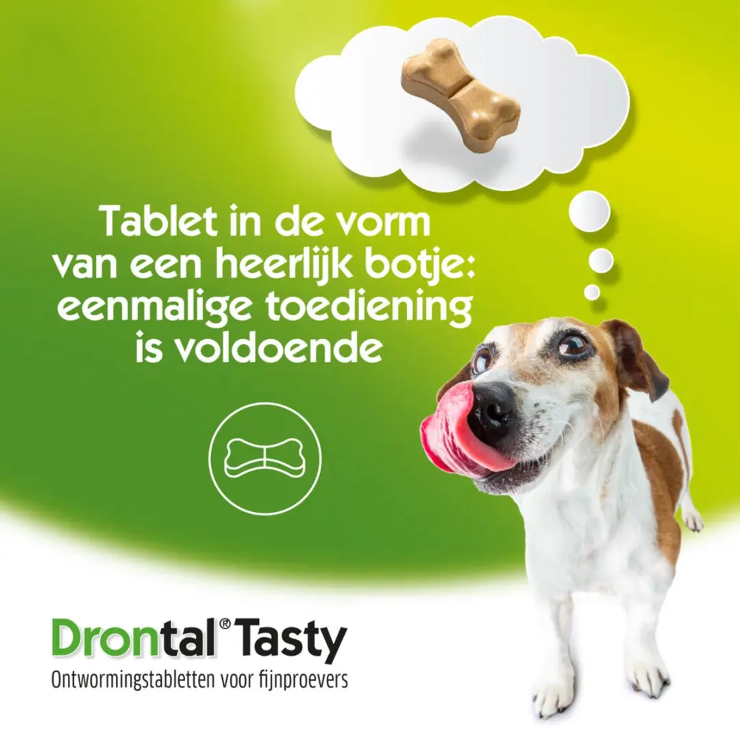 Drontal Dog Tasty Ontworming Tabletten 1g - 2 Stuks - afbeelding 6 van 6