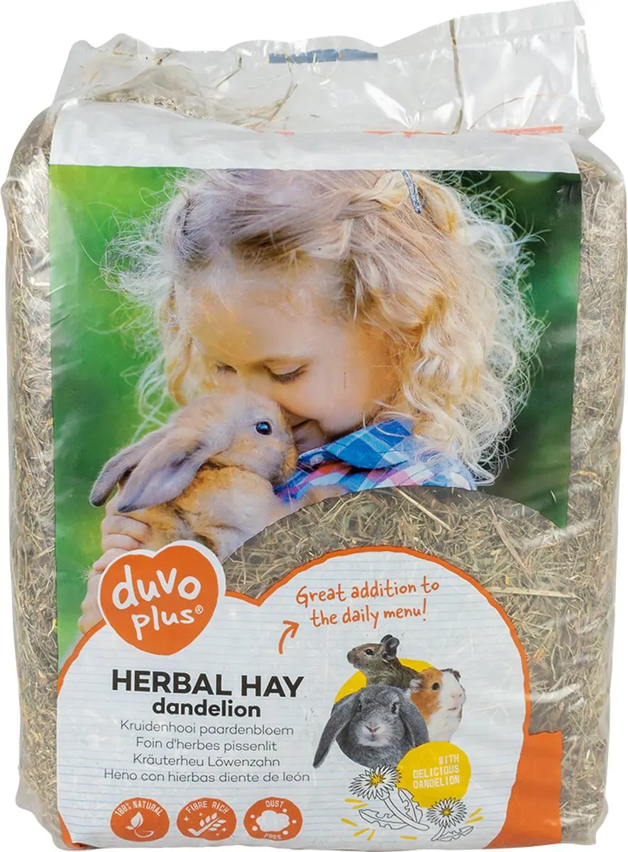 DuvoPlus Knaagdiervoer Kruidenhooi Paardenbloem 1kg