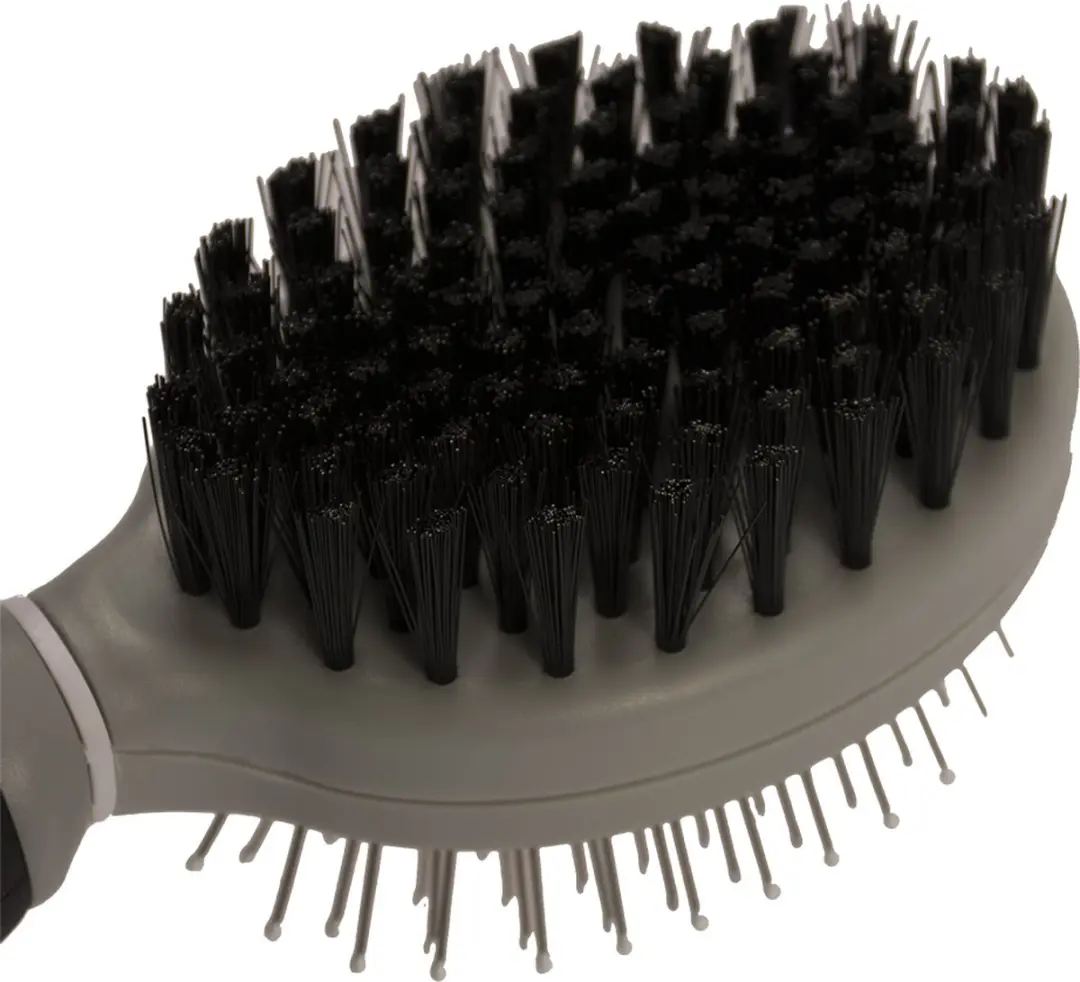 Duvo+ Beauty Salon Borstel & Kam 2-in-1 S - Grijs