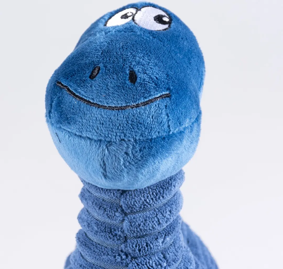 DuvoPlus Pluche Dino Brontosaurus - Blauw