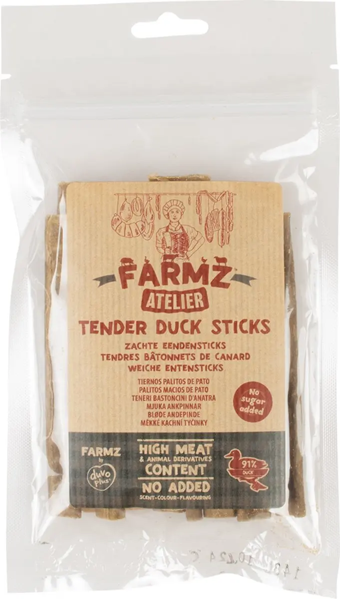 Duvo Duvoplus Farmz Atelier Zachte Eendensticks 100g