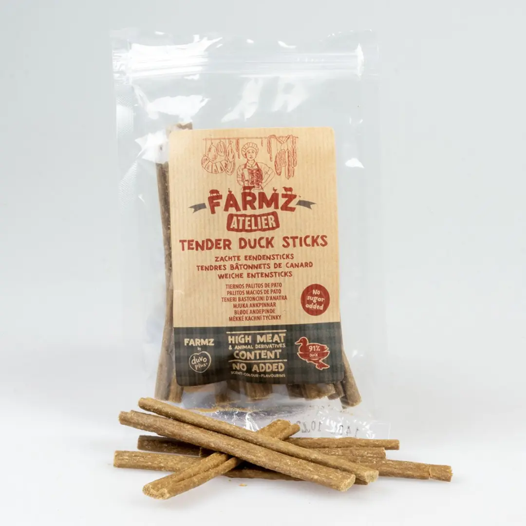 Duvo Duvoplus Farmz Atelier Zachte Eendensticks 100g