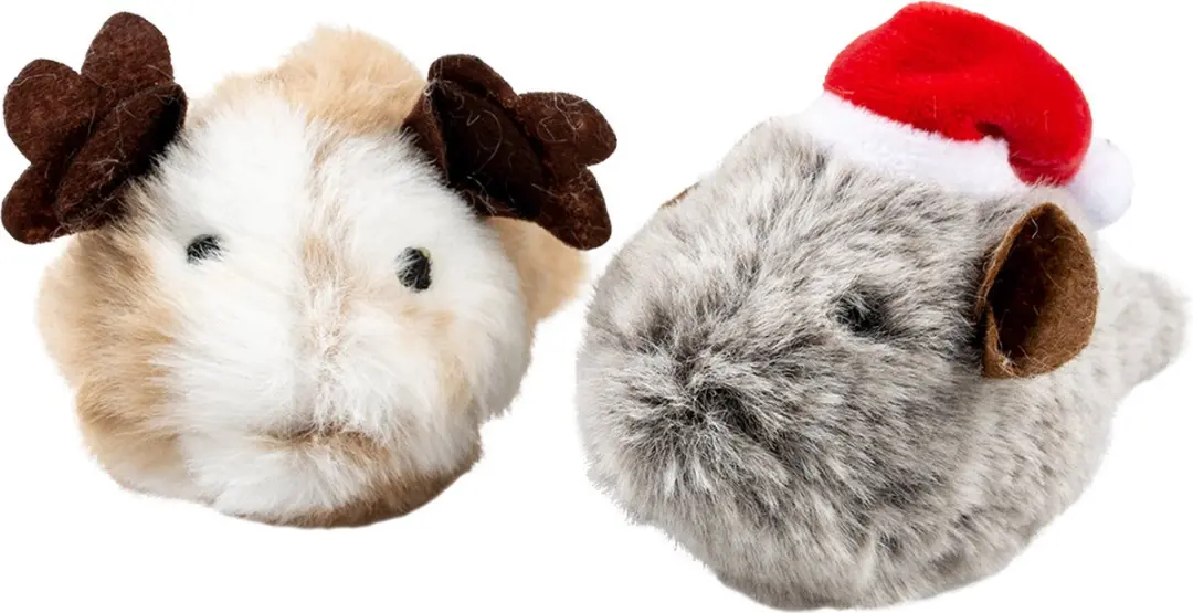 Duvo+ Kerst Fluffy Muis Multicolor