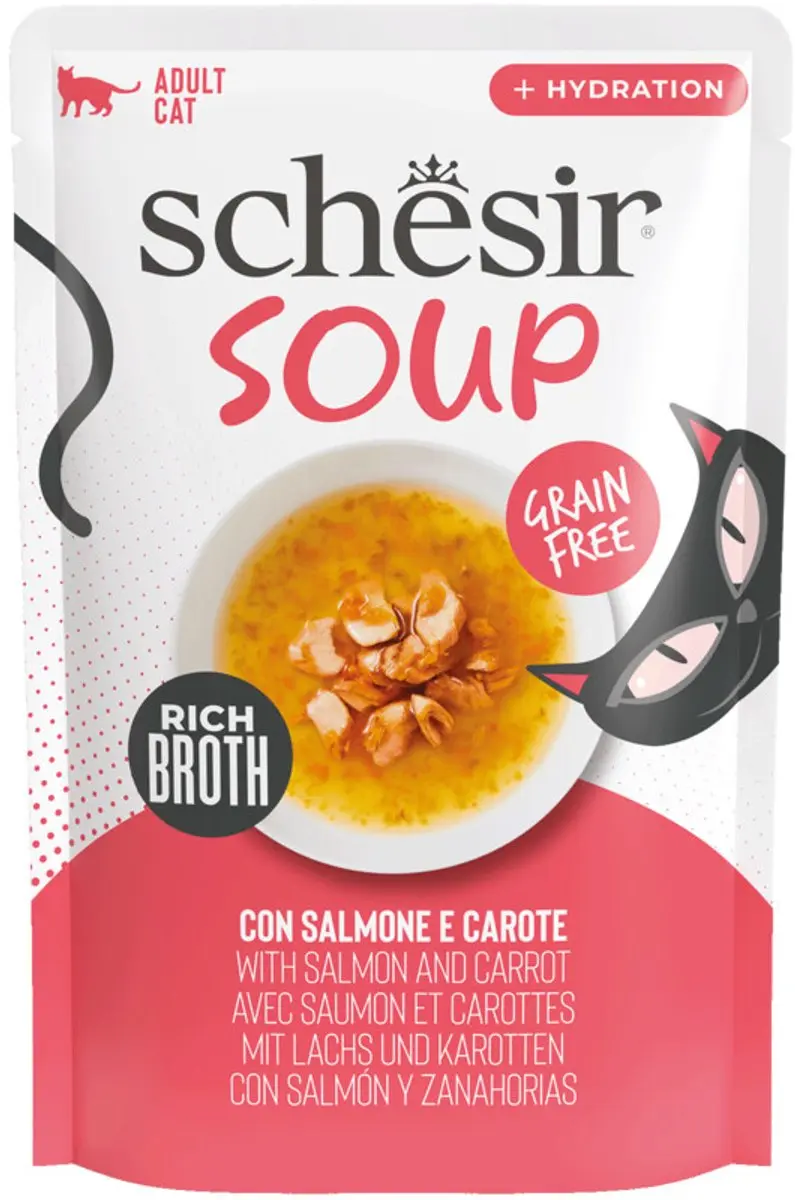 Schesir Complementary Nat Kattenvoer Zalm & Wortel