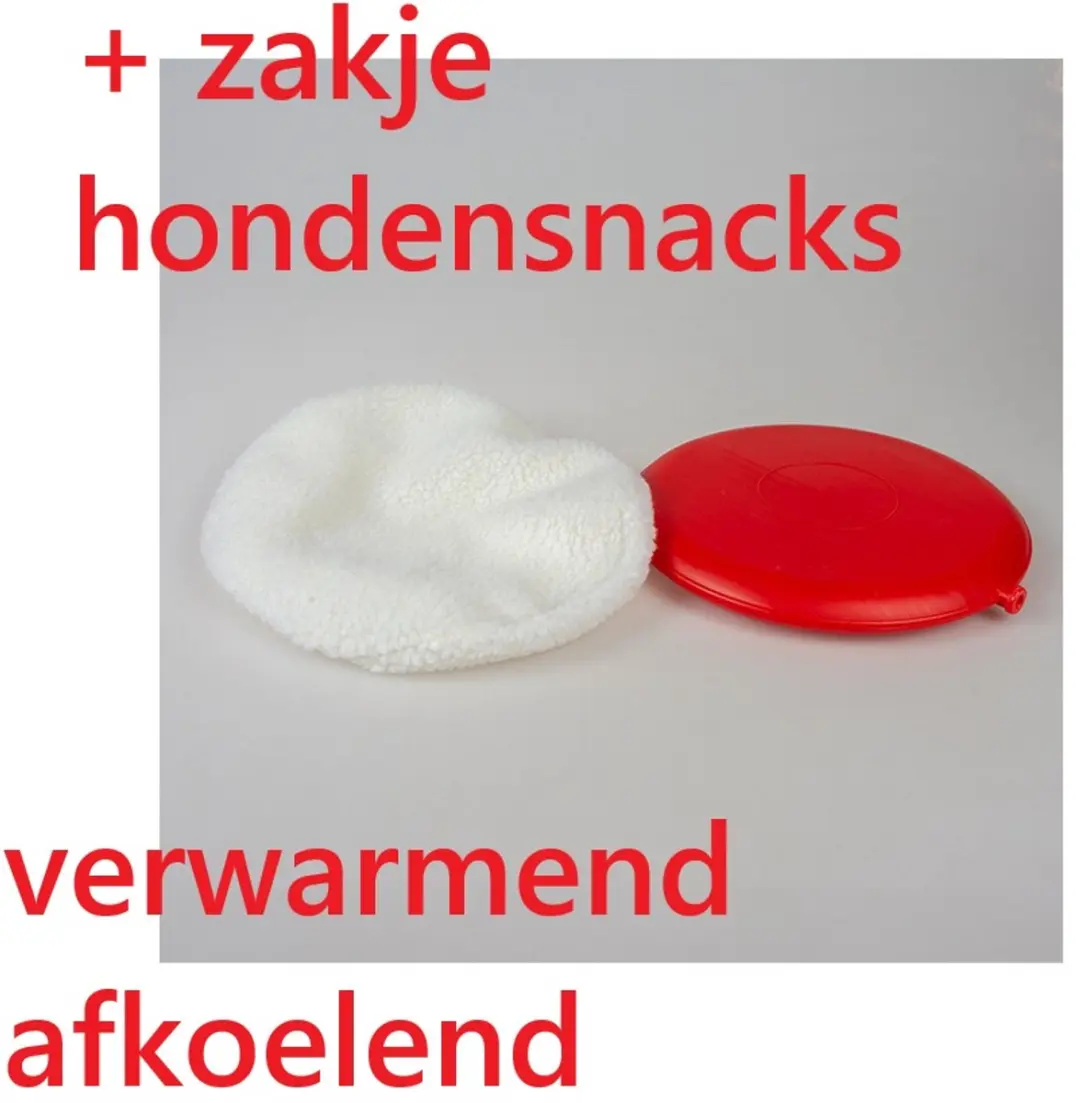 Duvo+ Warmteschijf 25cm - Rood/Wit - Met Snacks