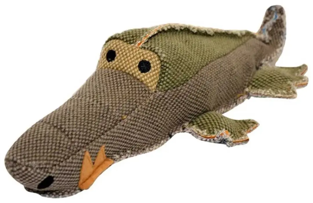 Duvo+ Canvas Krokodil 30x13cm - Groen