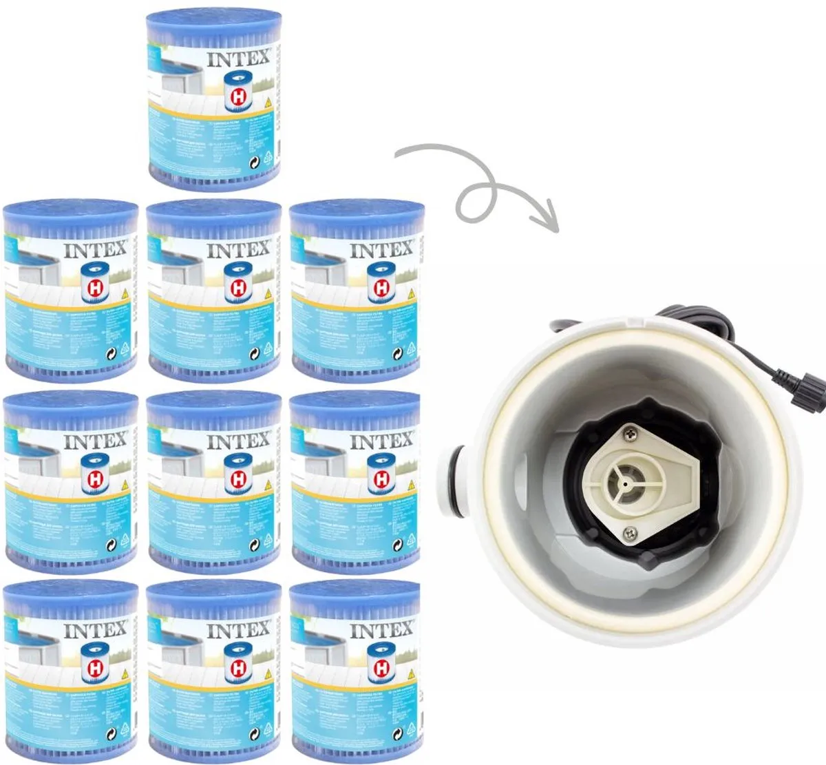 Intex GKD Voordeelverpakking Filterset 10 Stuks - 1250L