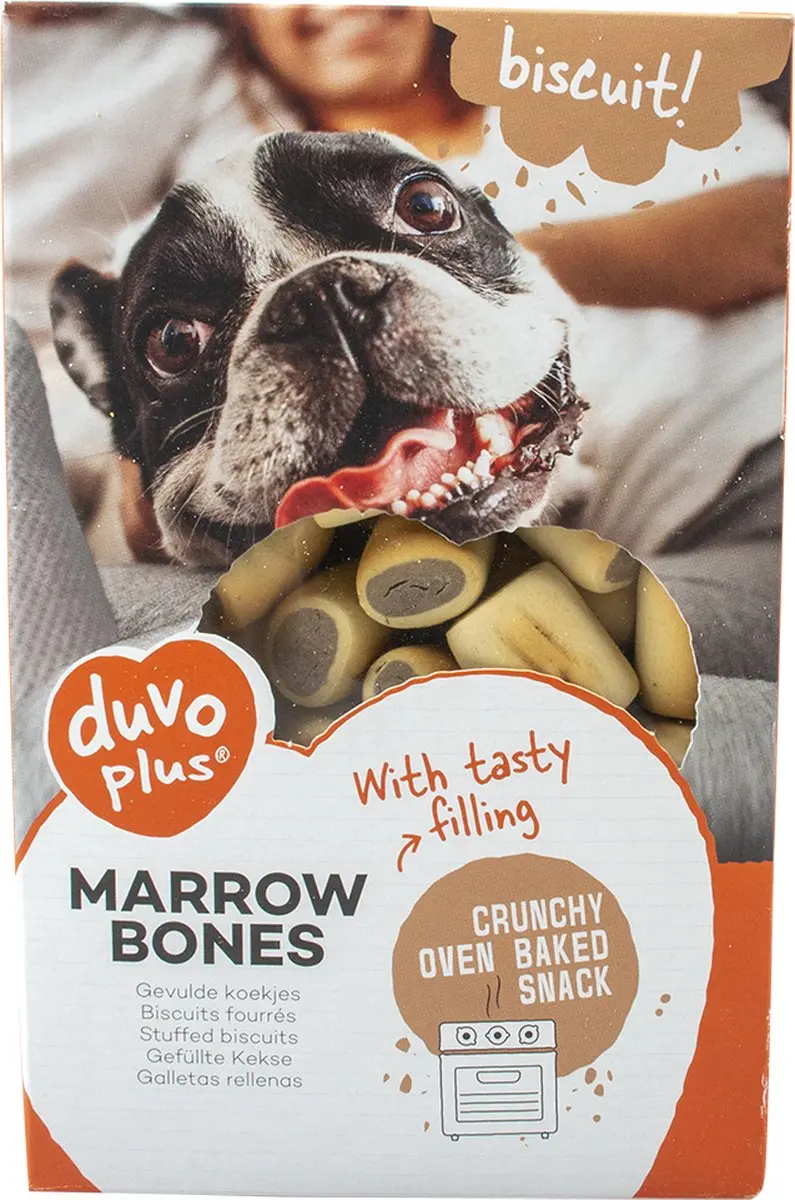 Duvo Mergpijpjes Hondensnacks 500g
