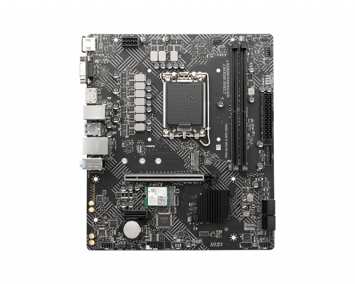 MSI PRO H610M-G WIFI DDR4 Moederbord - Micro-ATX