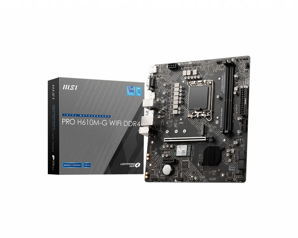MSI PRO H610M-G WIFI DDR4 Moederbord