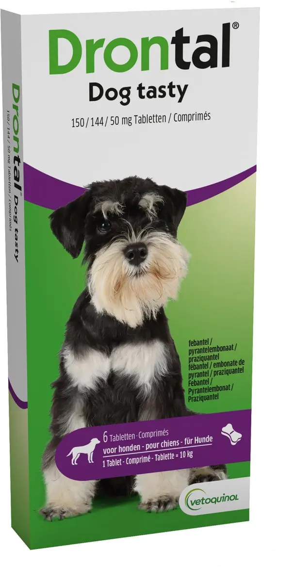 Drontal Dog Tasty Bone - 6 Stuks