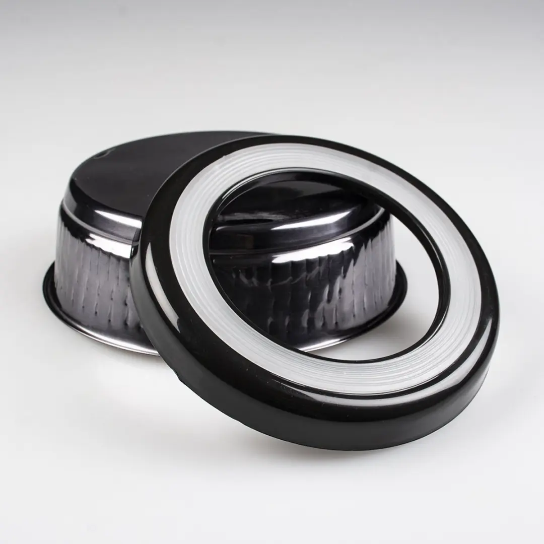 Duvo Eetkom Glossy Zwart L - 20,3x20,3x6,6cm