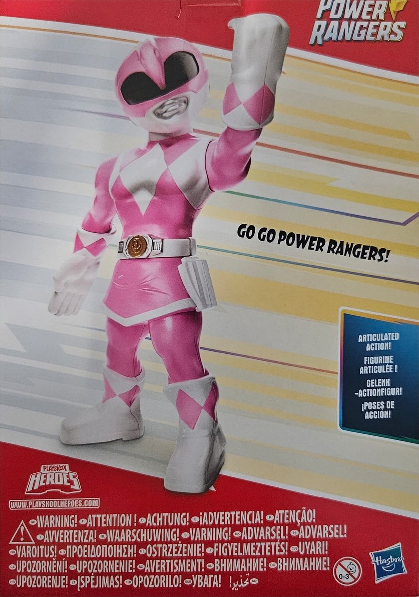 Hasbro Power Rangers Pink Ranger - Mega Mighties actiefiguur voor kinderen