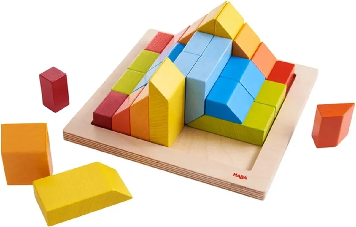 Haba Compositiespel Creatieve Stenen 28-delig - Meerdere kleuren - afbeelding 6 van 6