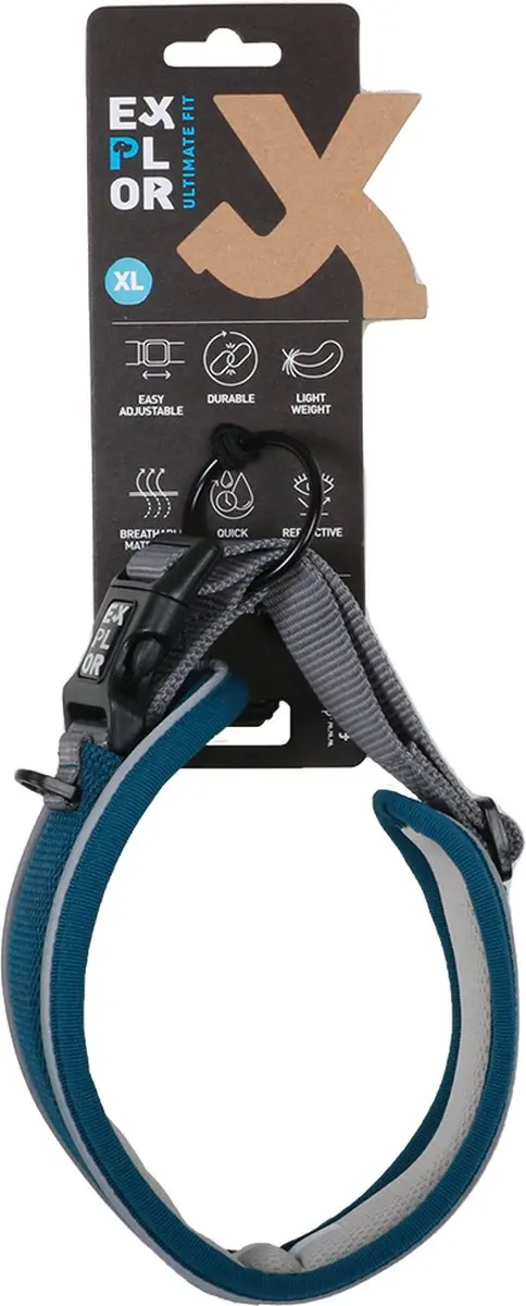 Duvo Duvoplus Halsband Ultimate Fit Control Classic XL 52-61cm - Petrol Blue