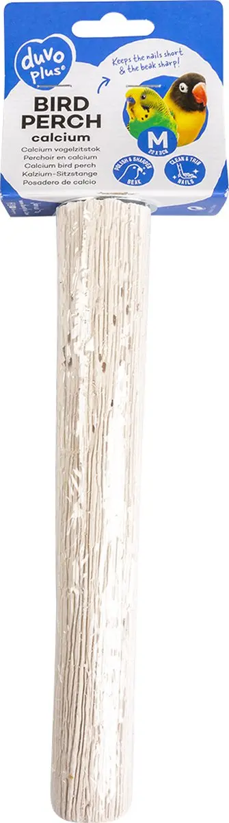 DuvoPlus Calcium Vogelzitstok M - 23682 - Wit