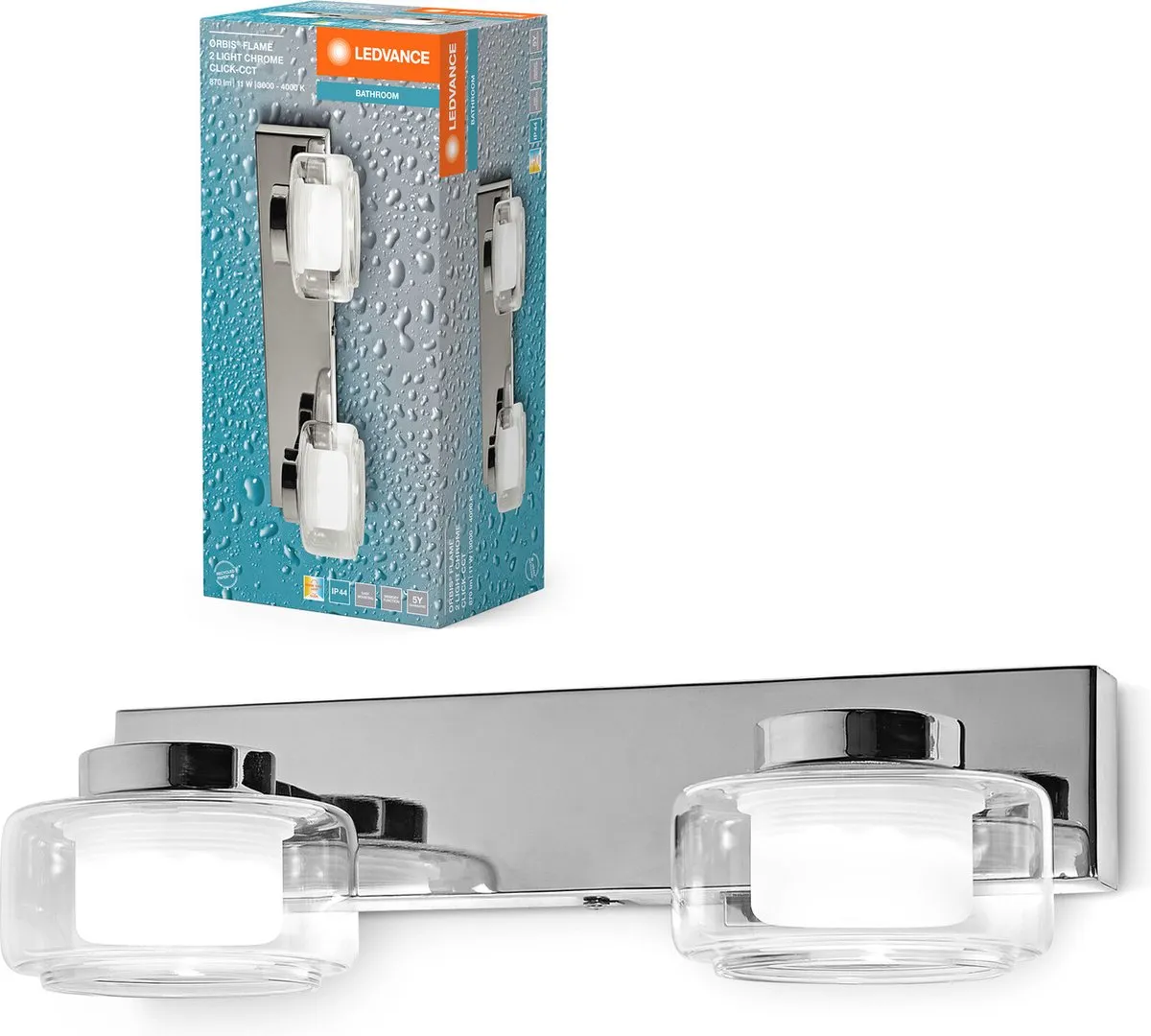 LEDVANCE Orbis Flame Wandlamp 11W 700lm Instelbaar Wit