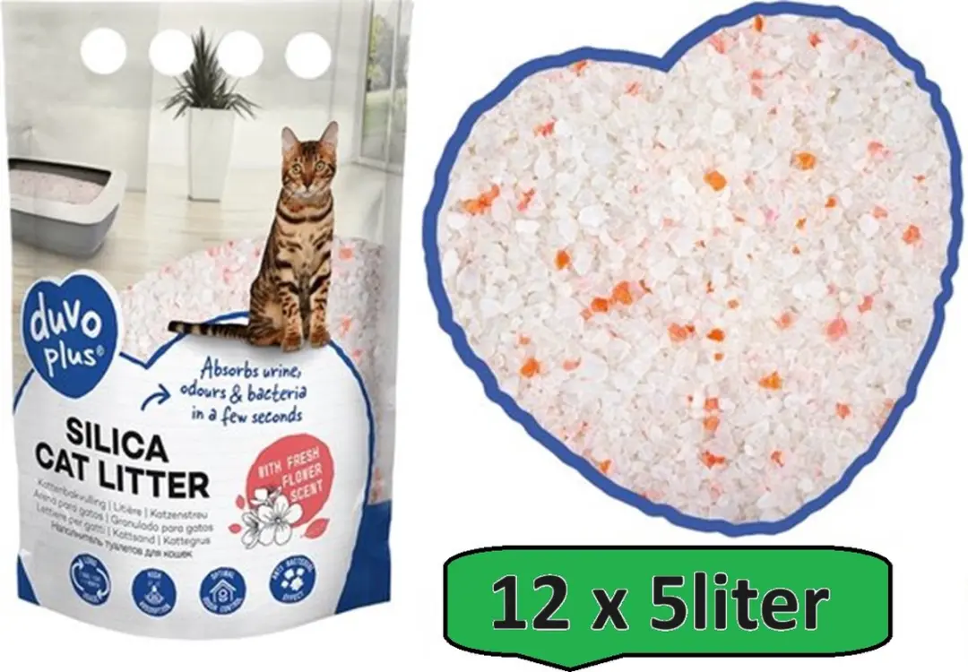 Duvo+ Premium Silica Kattenbakvulling