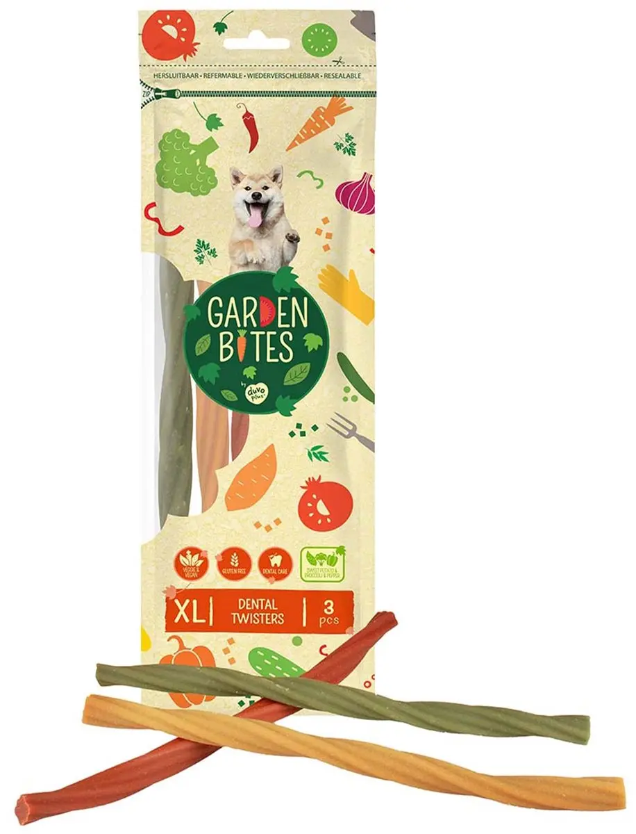 Duvo Garden Bites Dental Twisters - 135 Stuks