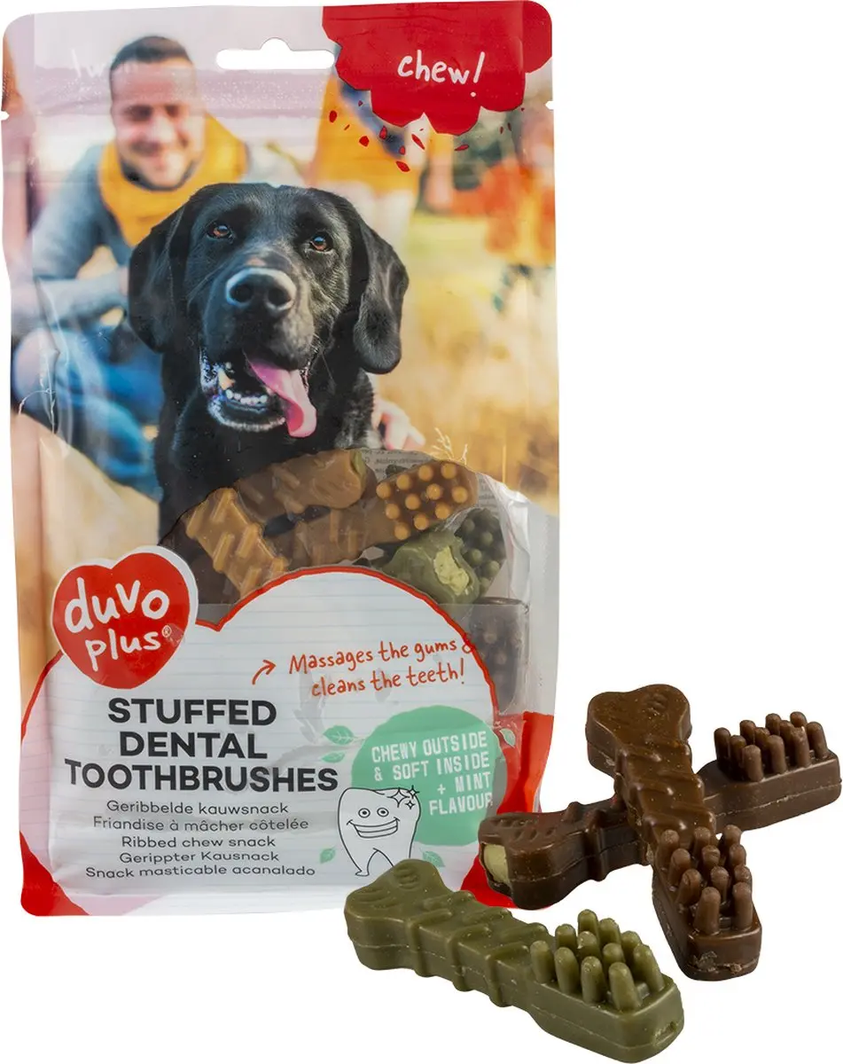 DuvoPlus Chew! Gevulde Dental Tandenborstels 11 Stuks