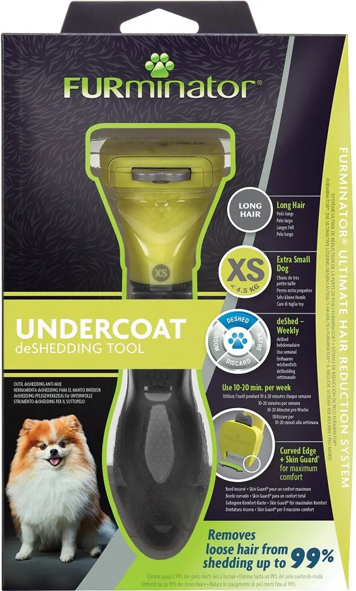 Duvo Furminator Hond Lang Haar Geel XS