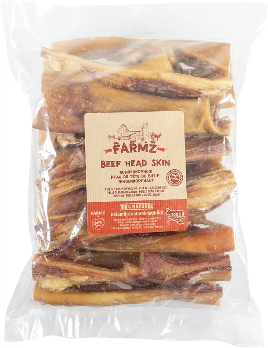 Duvo Duvoplus Farmz Runderkophuid Hondensnack 250g