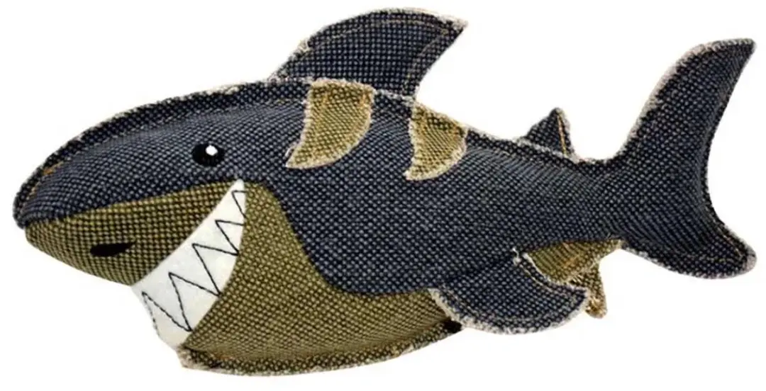 DuvoPlus Speelgoed Hond Canvas Haai 21x12cm