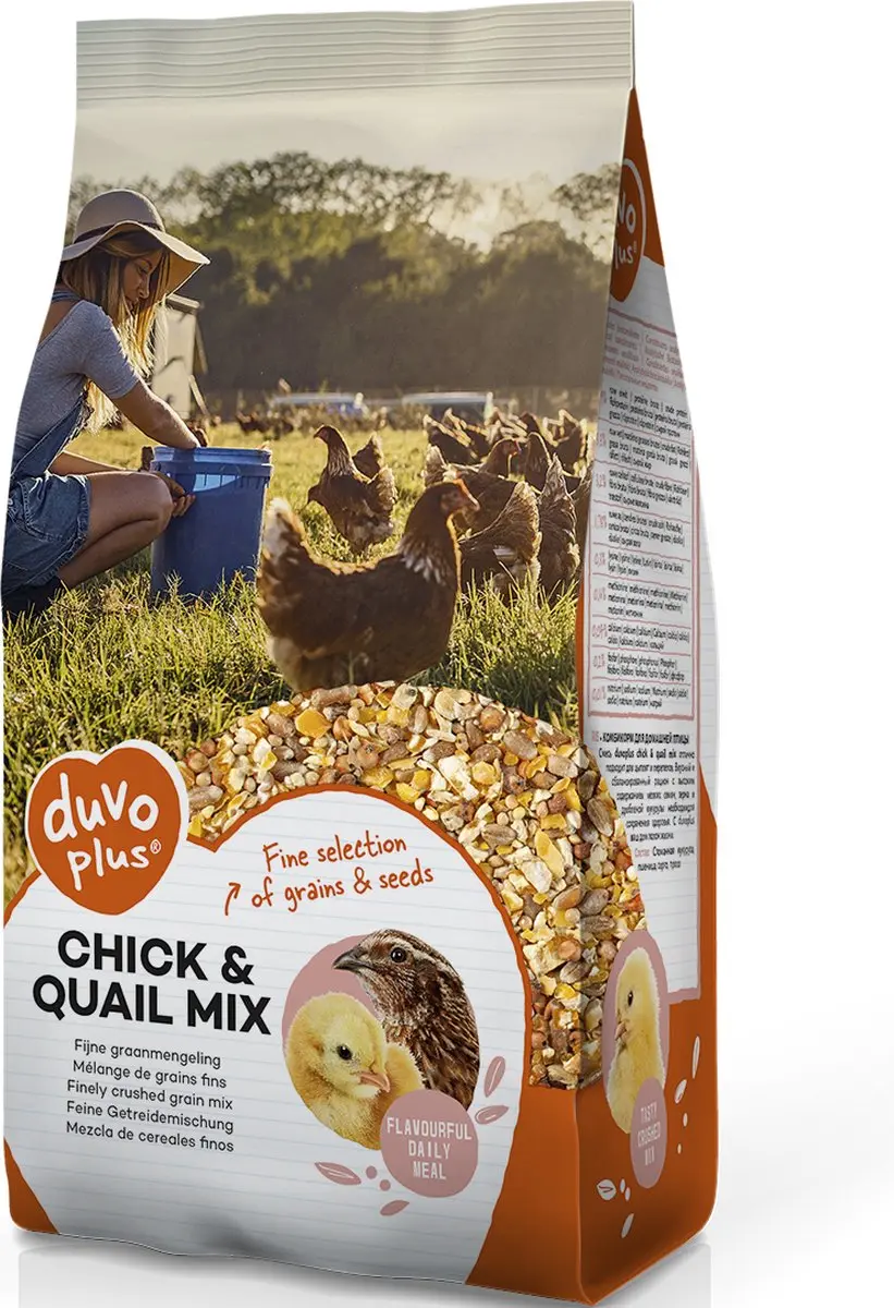 DuvoPlus Kippenvoer Kuiken & Kwartel Mix 5kg