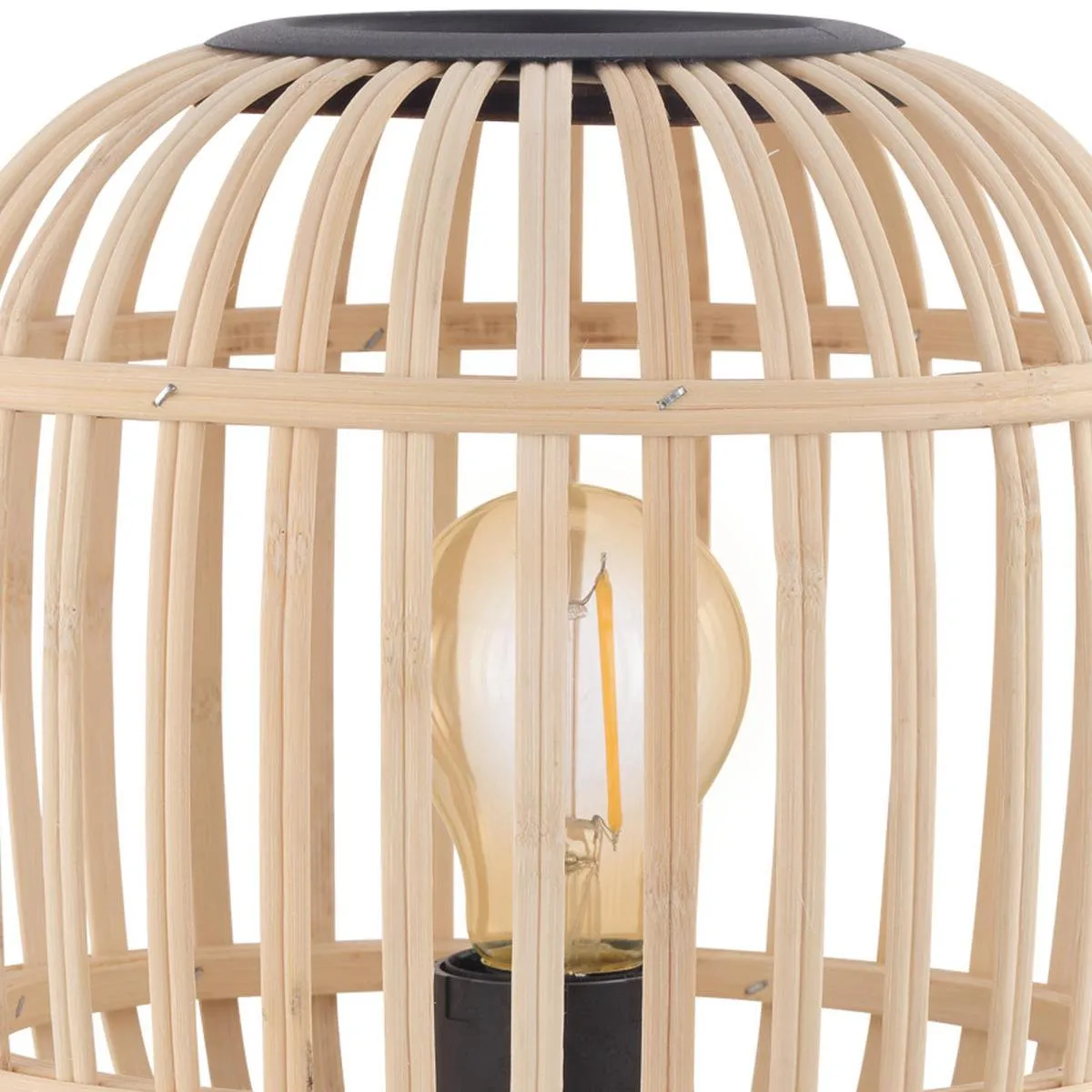 Eglo Bordesley Tafellamp E27 - 40 cm - Zwart/Hout