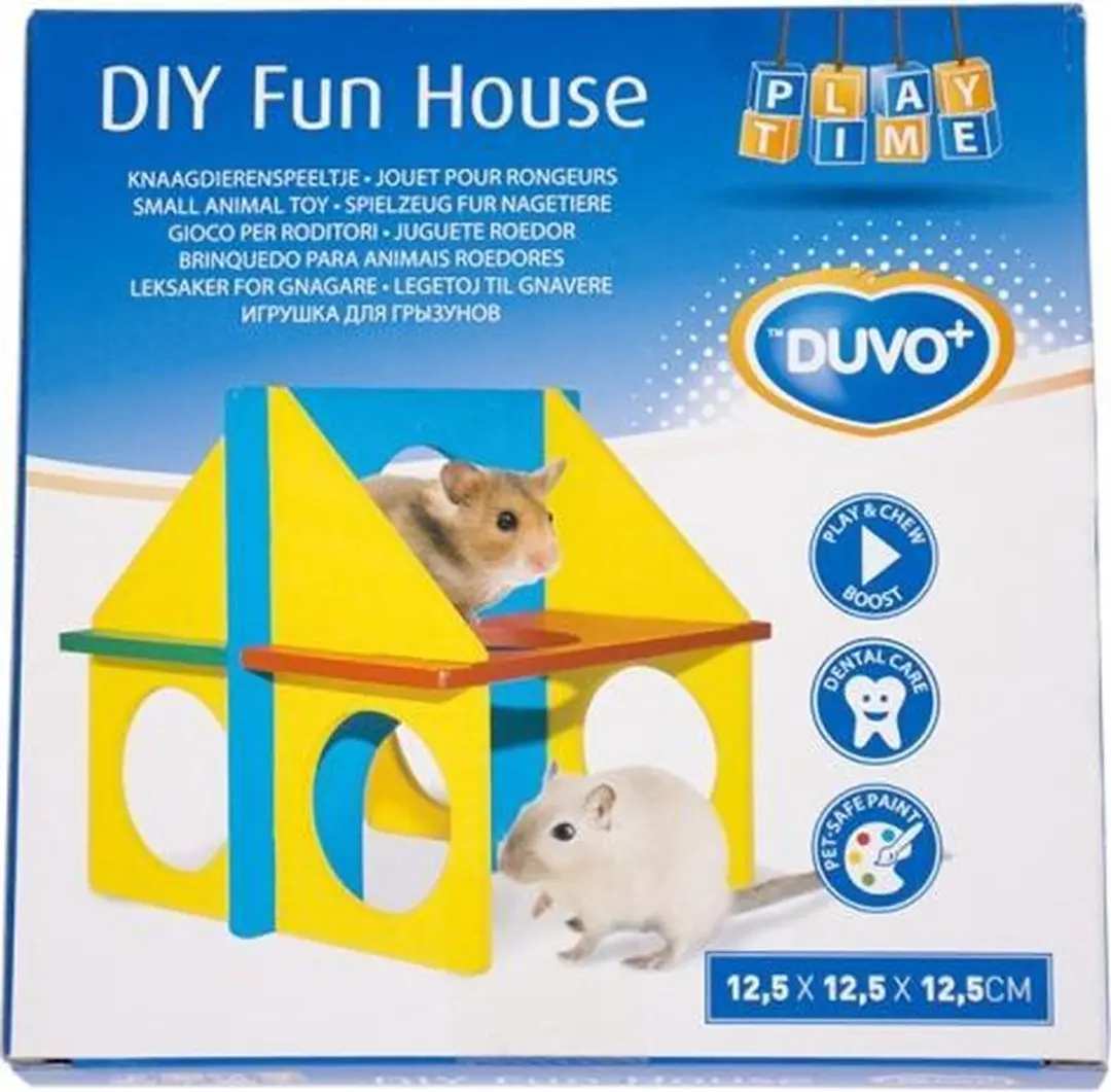Duvo DIY Fun House Gemengde kleuren 14x11cm