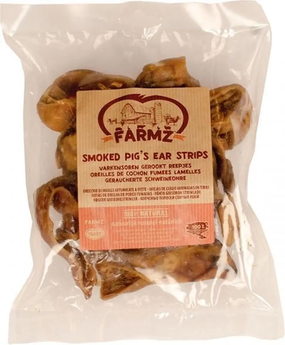 Duvo Duvoplus Farmz Varkensoren Gerookt Reepjes 250g