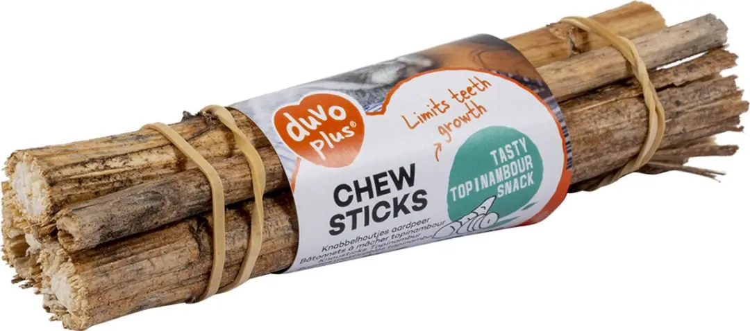 Duvo Knabbelhoutjes Aardpeer 4 Stuks