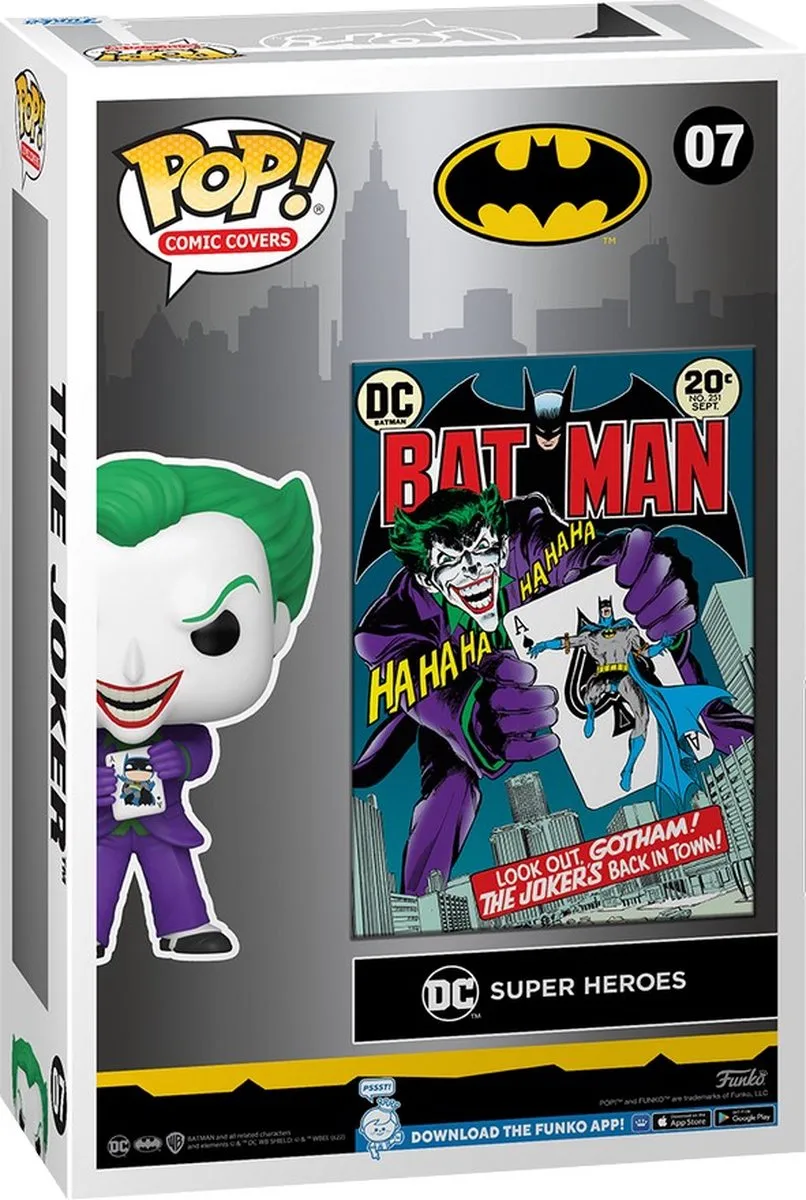 Funko Batman POP! Comic Cover Joker Back in Town 65349 - 9cm - afbeelding 3 van 3