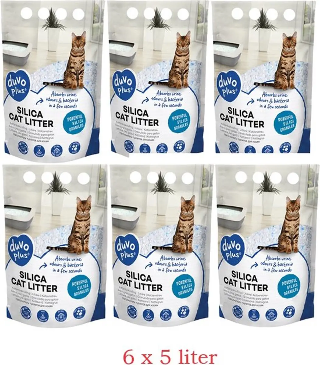 Duvo+ Silica Kattenvulling 30L