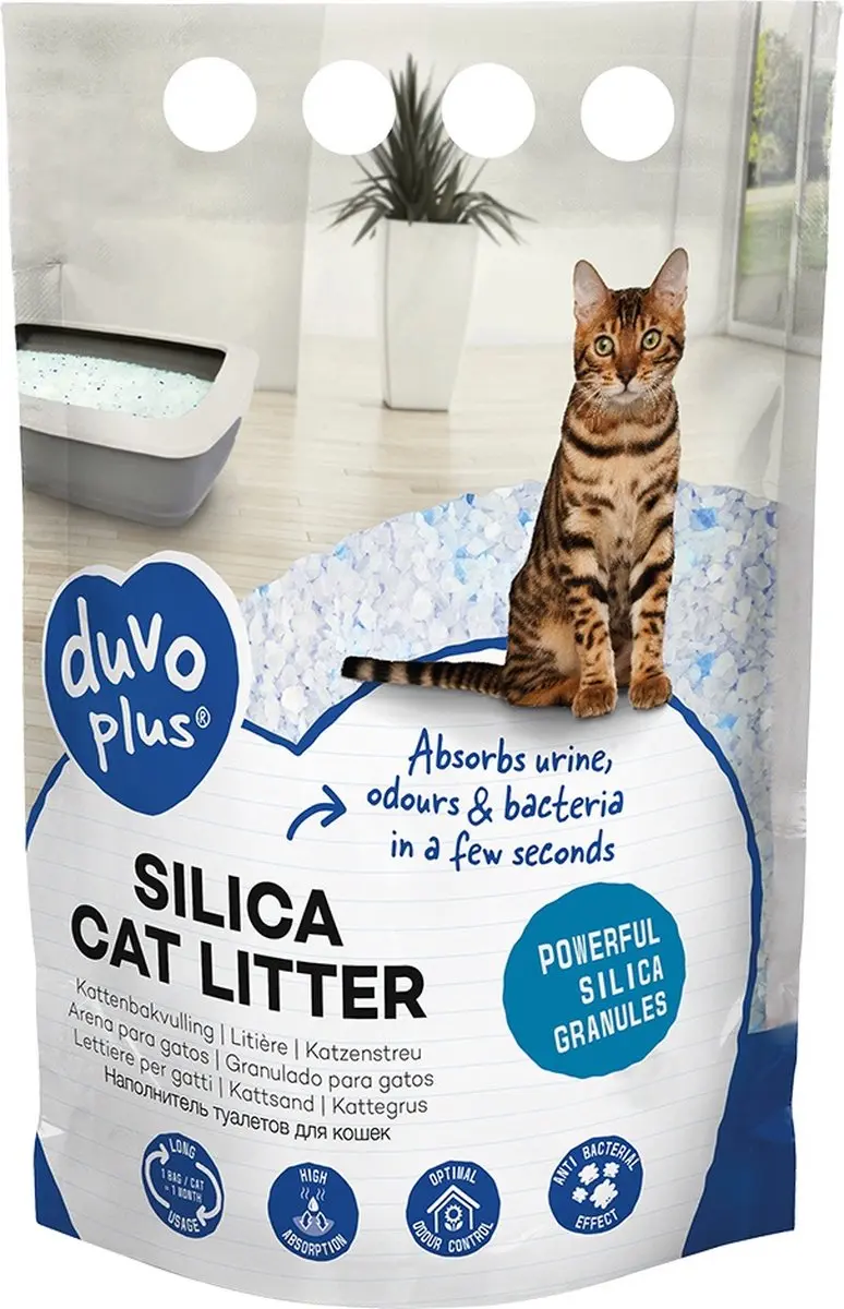 Duvo+ Silica Kattenvulling 30L - 6x5L
