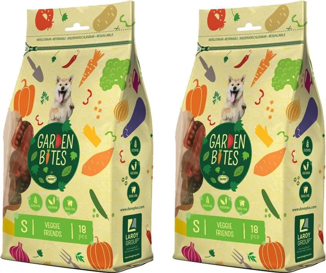 Duvo Garden Bites Veggie Friends Hondensnack Glutenvrij