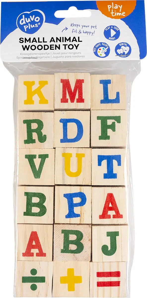 Duvo Duvoplus Houten Smart Cubes L - 18 Stuks